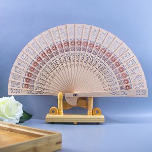 Éventails pliants en bois personnalisés de haute qualité pour mariages, vente en gros - Product Image 2