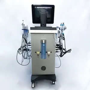 Máquina facial 14 em 1 para peeling de oxigênio, máquina portátil de oxigênio para peeling aquático