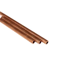 China High Quality ASTM C11000 Square Tube Brass Copper Pipes AC Copper Pipe 1/2" 3/4" Copper Tubes