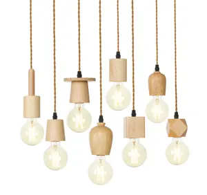 Lampes vintage à ampoules E27, branches de luminaires suspendus pour la décoration de la maison