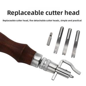 7in1 réglable cuir couture Groover cuir bord biseaux bricolage maroquinerie couture pli sculpture coupe bordure outils - Product Image 3