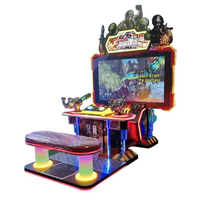 Tir au pistolet simulateur de jeu arcade chasse réalité virtuelle vidéo deux peuples machine d'arcade à pièces à vendre