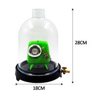 Ensemble de cloches à vide en verre pour expériences scientifiques en laboratoire avec base – Cloche à vide transparente pour laboratoire