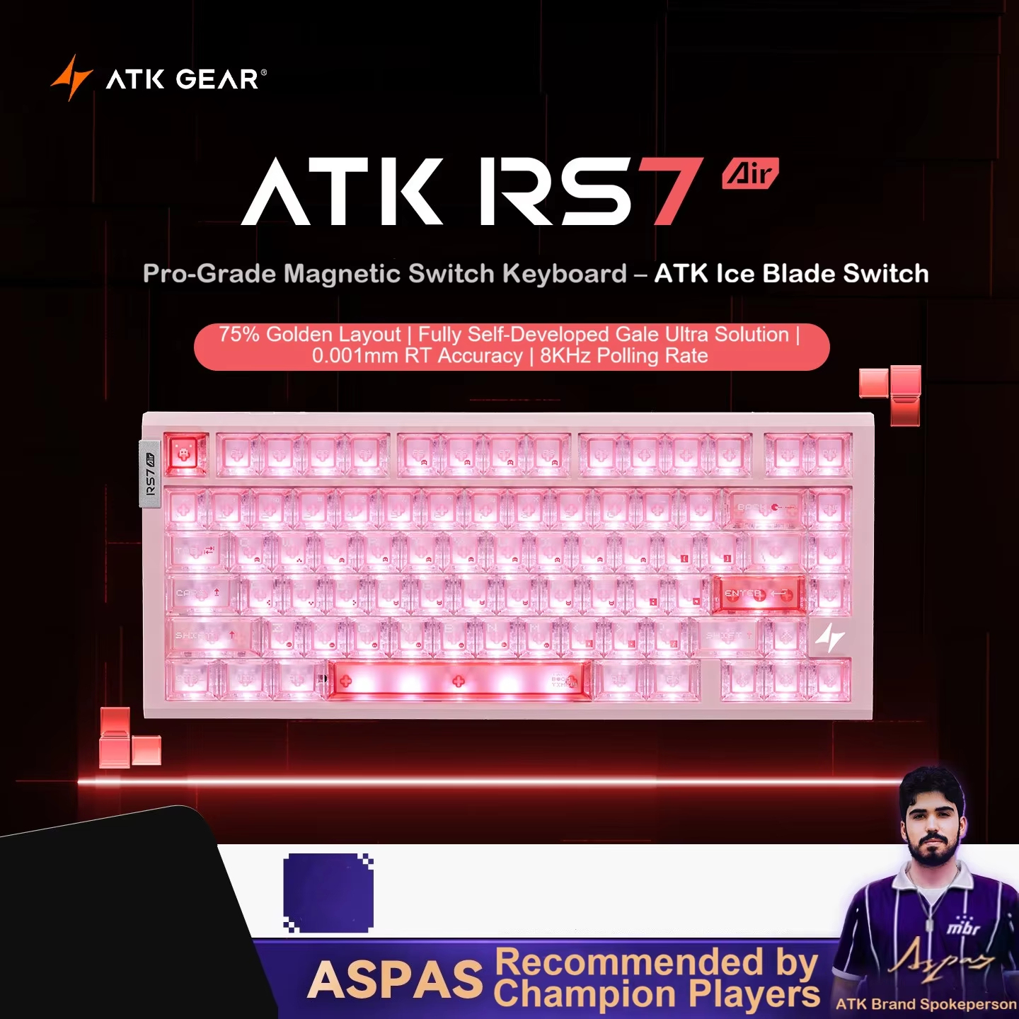 RS7 Air-rose blanc