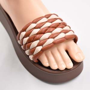 Commercio all'ingrosso 6CM in pelle Pu <span class=keywords><strong>sandali</strong></span> decorazione su misura treccia piatta cinturino nastro Semi accessorio per sandalo - Product Image 5