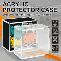 Boîte de présentation en acrylique ETB 5 mm, 100 % anti-UV avec aimant N52, bord biseauté à 45 degrés sans joint pour boîte Elite Trainer