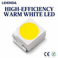 LED SMD 3528 blanc de qualité automobile 6000K 3.2V 20mA pour éclairage d'escalier intérieur de camping-car et perle lumineuse de décoration de cabine de caravane