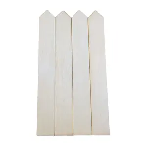 Manufacturers straight garden pointed wooden signs DIY rectangular shape stick decorative crafts