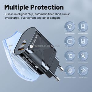 อะแดปเตอร์ชาร์จเร็วแบบ Type-C QC3.0 20W สำหรับโทรศัพท์มือถือและหูฟัง ป้องกันการเกิดความเสียหาย - Product Image 4