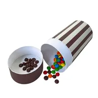 Emballage personnalisé en tube de papier, carton alimentaire, boîte cylindrique pour biscuits, bonbons, chocolat, cadeaux, emballage en tube de papier