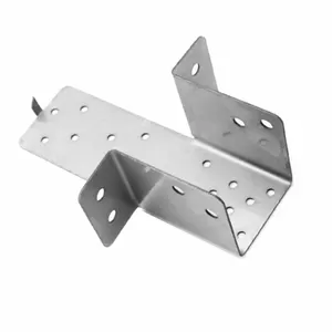 Soporte de armazón de esquina de ángulo de <span class=keywords><strong>Metal</strong></span> personalizado, Conector de suspensión de vigueta, estante de armario de madera, soporte de marco de cama y Mesa - Product Image 1