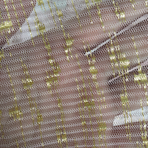 100% tessuto antirughe in tessuto plissettato tinta in poliestere dorato leggero e morbido fodera in <span class=keywords><strong>Tulle</strong></span> per bambini e ragazze in maglia a basso MOQ - Product Image 4