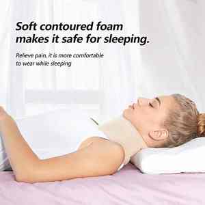 Zachte Foam Neck Brace Universal Halskraag Verstelbare Neck Brace Voor Slapen Verlicht Nekpijn En Wervelkolom Druk - Product Image 5