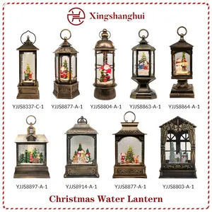 Superventas Artificial Vintage Santo religioso brillante decoración del hogar adorno de Navidad diosa de hadas luz LED brillo linterna de agua