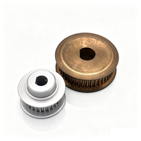 Pulley Timing Presisi Brass MXL HTD 3M T2.5 S3M dengan Desain Flensa Ganda untuk Sistem Penggerak Tahan Korosi