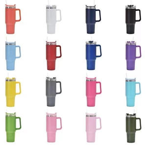 40oz Stainless Steel Sport Tumbler Handle Double Wall Vacuum Insulated 12-24 Hours Leak-Proof Portable Office Cup Business - Product Image 2