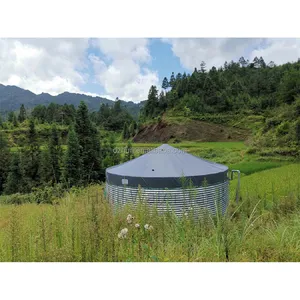 Corrugated Galvanized Steel Water Tank Suppression Industrial Round Storage Tank