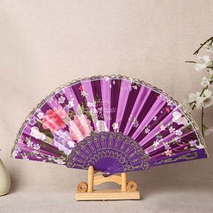 Abanico de mano clásico español de 23 cm para damas, delicado con encaje de pavo real y dorado, decoración de bambú tallado ecológico, perfecto para bodas. - Product Image 3