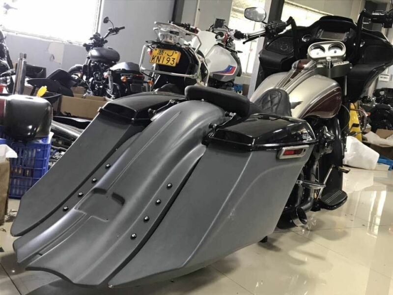 XINMATUO ハーレーツーリングバガー用 7インチ ストレッチサドルバッグ