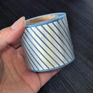 عالية الوضوح الفضة عاكس نقل الحرارة الفينيل مرونة الحديد ملصقات أكياس الملابس الشريط العاكس - Product Image 2