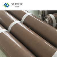 Feuille de PTFE résistant à la chaleur feuille de plastique résistant à la chaleur tissus en fibre de verre revêtus de PTFE tissu en fibre de verre ptfe