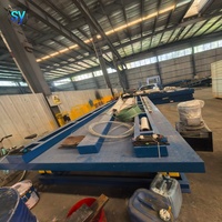Plateforme élévatrice à ciseaux fixe hydraulique électrique robuste SY en acier au carbone, capacité 1-30 tonnes, avec plaque antidérapante, hauteur maximale 20 m