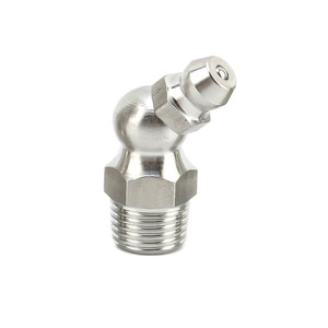 Raccords de graissage droits en métal 1/16" NPT nickelés pour applications automobiles, agricoles, hydrauliques et industrielles - Product Image 1