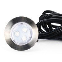 Kit de 10 lampes LED encastrables pour terrasse, 45 mm, IP67, contrôle intelligent WiFi, basse tension, RGBW, pour jardin, allée, escalier, décoration extérieure