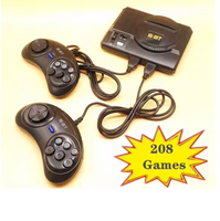 NOUVELLE Console de Jeu Vidéo Super MINI 16 Bits avec 208 Jeux Classiques Intégrés, Console de Jeu Rétro Domestique avec Manette Filaire pour Jeux MD208