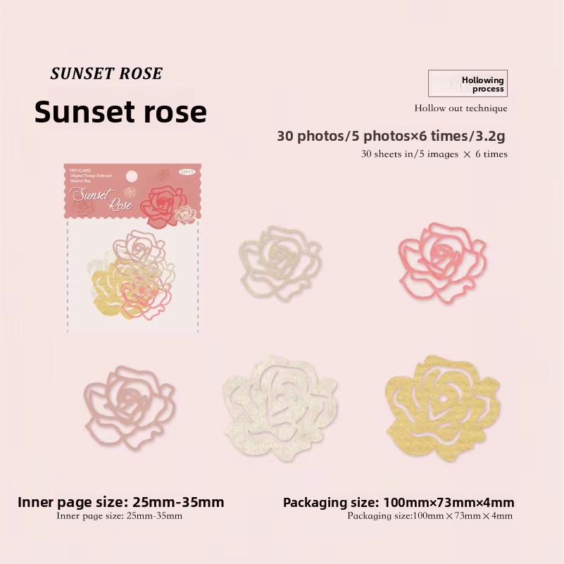 E Coucher de soleil Rose-blanc