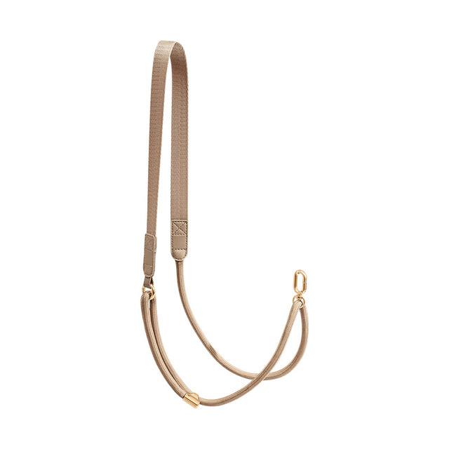 2026 New Polyester Unisex Flat Spliced Phone Lanyard Crossbody Shoulder Strap Detachable Adjustable Long-Style Phone Chain