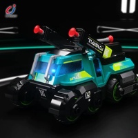 Chengji zırhlı oyuncak araba modeli adet araya yapı taşları diecast eeje2in1 silah hafif müzik diğer oyuncak araçlar sürtünme