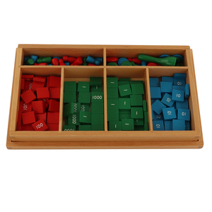 MA062 Giáo Dục Đồ Chơi Bằng Gỗ Tem Trò Chơi Montessori Toán Học Tài Liệu Cho Trẻ Em - Product Image 1