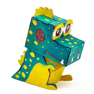 FTS Baby Puzzle Origami scatola di carta piegata tagliata scatola di giocattoli di carta fatti a mano per bambini fai da te