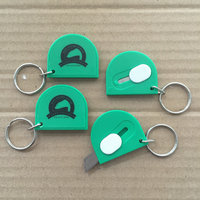 Mini ouvre-lettre portable personnalisé, porte-clés, coupe-enveloppe de poche, couteau de sécurité rétractable, ouvre-carton, porte-clés en plastique