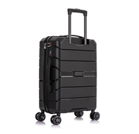 Valise de voyage de haute qualité pour le marché coréen, valise rigide 100% polypropylène PP, cadre métallique