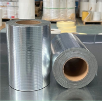 Rouleau de film d'aluminium à faible émissivité (Low-E) pour barrière radiante, film d'isolation thermique laminé pour toiture de bâtiment et conduits de CVC