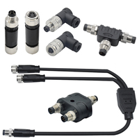 Conector Circular DIN M8 de 2-8 Pines, Macho, Montaje en Panel, Resistente al Agua, Enchufe para Cable, Fabricado por el Fabricante