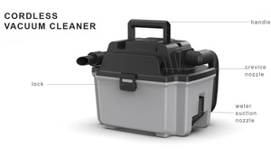 Aspirateurs sans fil humides et secs HY-WVC 2026 à succès avec fonction souffleur 200W 16L - Product Image 3
