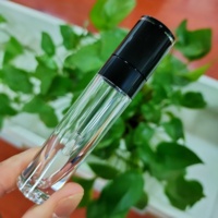 Tube vide pour brillant à lèvres, emballage cosmétique en plastique, applicateur avec bâtonnet, bouchon à vis, sérigraphie, anti-déversement, 6,3 ml