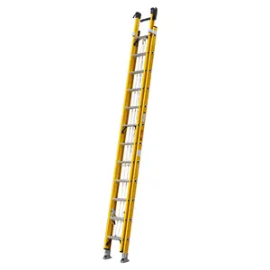 Fiberglass Extension Ladder 300-Pound Kapasitas 16-Kaki Tipe IA Fiber Glass Kombinasi Tangga