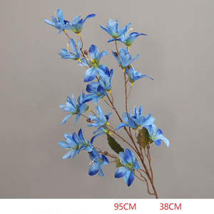 ดอกบัวประดิษฐ์สัมผัสจริงสีฟ้าสีน้ำตาลเพื่อลมหายใจของเด็กทารกสำหรับงานแต่งงานบ้านปาร์ตี้ตกแต่งคริสต์มาสกลับโรงเรียนลดราคา! - Product Image 6