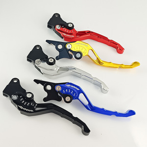 Qiangye Motorcycle Brake Lever CNC Aluminum Alloy 8mm Left Disc Right Drum Black Red Blue Silver Gold <b>Titanium</b> - Product Image 2