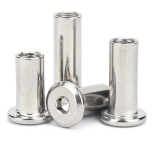 Tuercas de abrazadera de acero inoxidable 304, tuercas hexagonales de madera contrachapada biseladas de cabeza plana, Tuercas de seguridad para muebles - Product Image 2