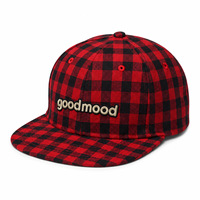 Gorra de Béisbol Retro 2026 con Diseño de Cuadros Buffalo, Visera Plana, 6 Paneles, Bordado en Relieve, Estilo Urbano Hip Hop, Unisex, Casual, Ajustable, con Logotipo Personalizado