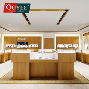 Expositor de joyería en 3D, escaparate de joyería con imágenes de diseño de interiores, accesorios de joyería de lujo, vitrina de joyería de cristal - Product Image 1