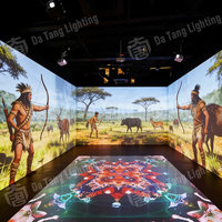 Sistema de Proyección Inmersiva 3D para Espacios de Exhibición con Pantalla Digital Interactiva de Pared y Experiencia Multisensorial