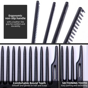 Professional Plastic Antistatic Barber <b>Comb</b> Custom Logo Hair Cutting <b>Comb</b> Salon Hairdressing <b>Comb</b> - Product Image 5
