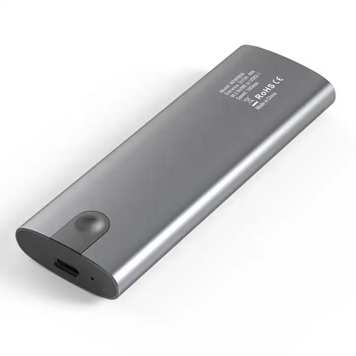Boîtier SSD M.2 SATA en aluminium, adaptateur USB C 5 Gb/s sans outil,  lecteur USB 3,2 M.2SATA, boîtier SSD externe