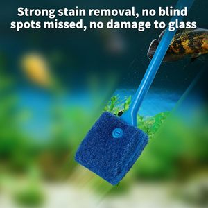 Eco-friendly doppio lato lungo manico alghe raschietto di pesce vasca Scrubber spugna pulitore per acquari vivente scatola di <span class=keywords><strong>vetro</strong></span> - Product Image 5